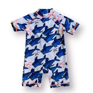 Next (UK) Shark 🦈 Rashguard Size 12-18 Months